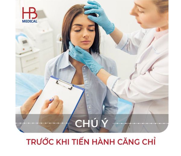 chú ý trước khi tiến hành căng chỉ