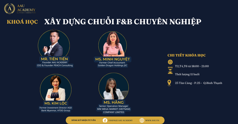 [HCM] KHOÁ HỌC XÂY DỰNG CHUỖI F&B CHUYÊN NGHIỆP