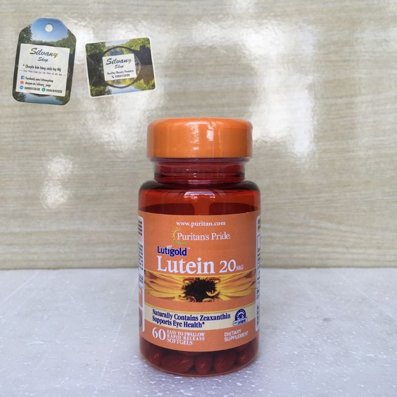 Thuốc Lutein 20mg Puritan's Pride cung cấp dưỡng chất cho mắt