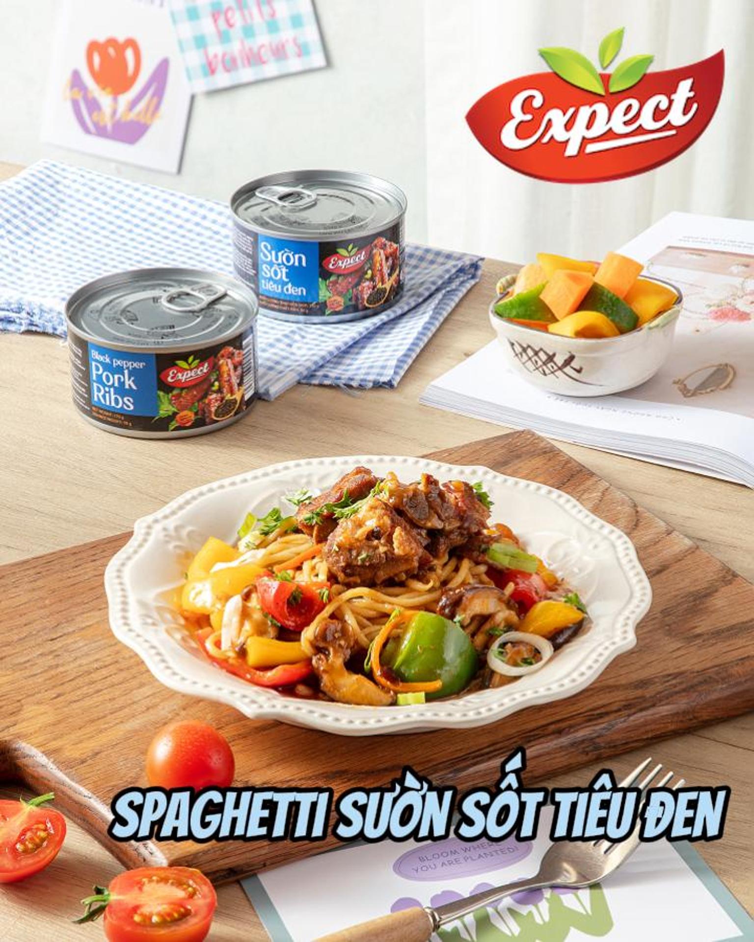 [Video] - Mỳ Spaghetti sườn sốt tiêu đen