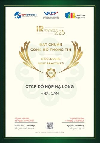 HALONG CANFOCO TIẾP TỤC ĐƯỢC VINH DANH IR AWARDS 2025