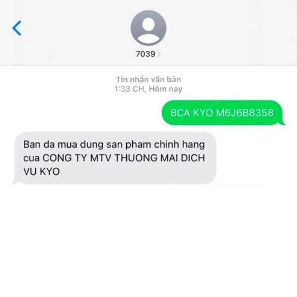 Phân biệt siro cá mập chính hãng bằng sms