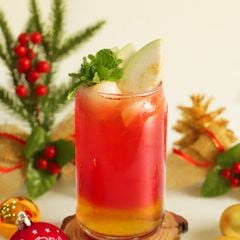Công Thức Trà Trái Cây Ổi Dưa Hấu Mùa Noel