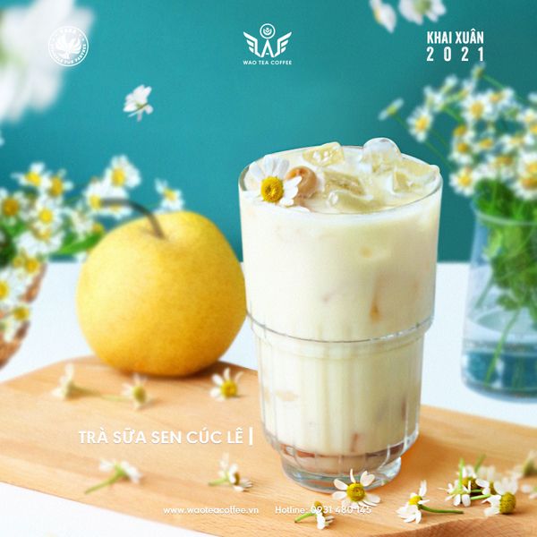 Công Thức Trà Sữa Sen Cúc Lê