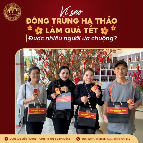 Đông trùng hạ thảo làm quà Tết được nhiều người ưa chuộng?