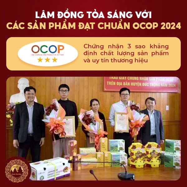 Lâm đồng tỏa sáng với các sản phẩm đạt chuẩn OCOP 2024