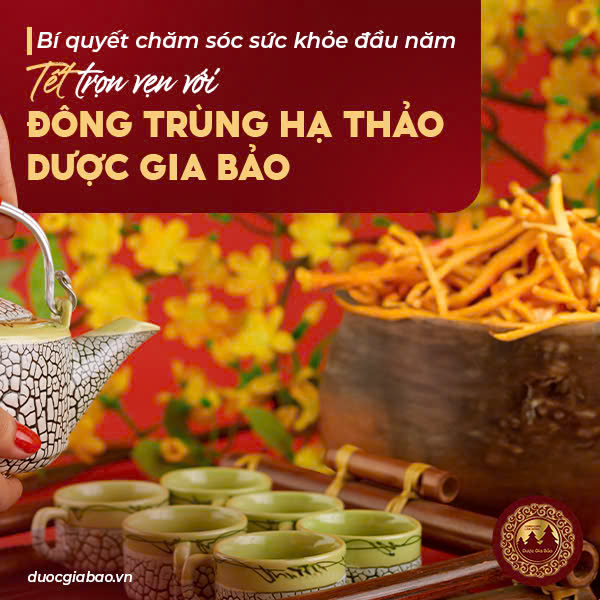 Tết trọn vẹn với đông trùng hạ thảo Dược Gia Bảo