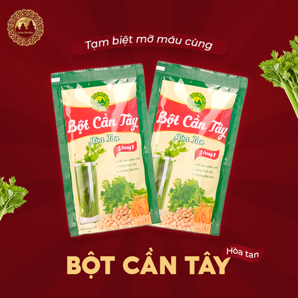 Bột cần tây trị mỡ máu, có thể bạn chưa biết?