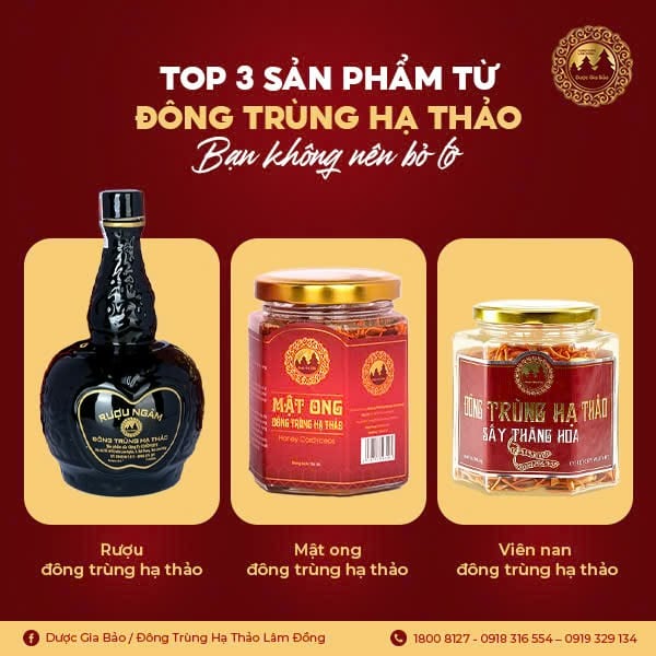 top 3 san pham noi bat tu dong trung ha thao