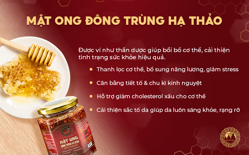 Dong trung ngam mat ong Duoc Gia Bao