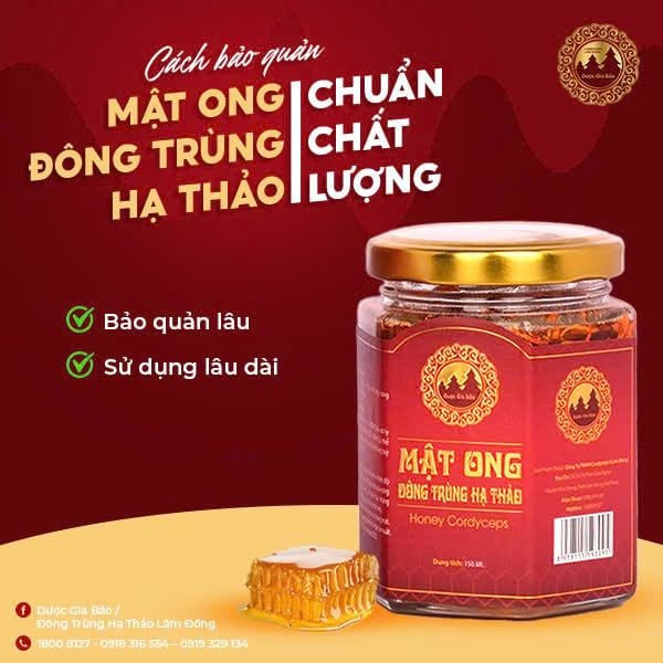 cach bao quan mat ong dong trung ha thao
