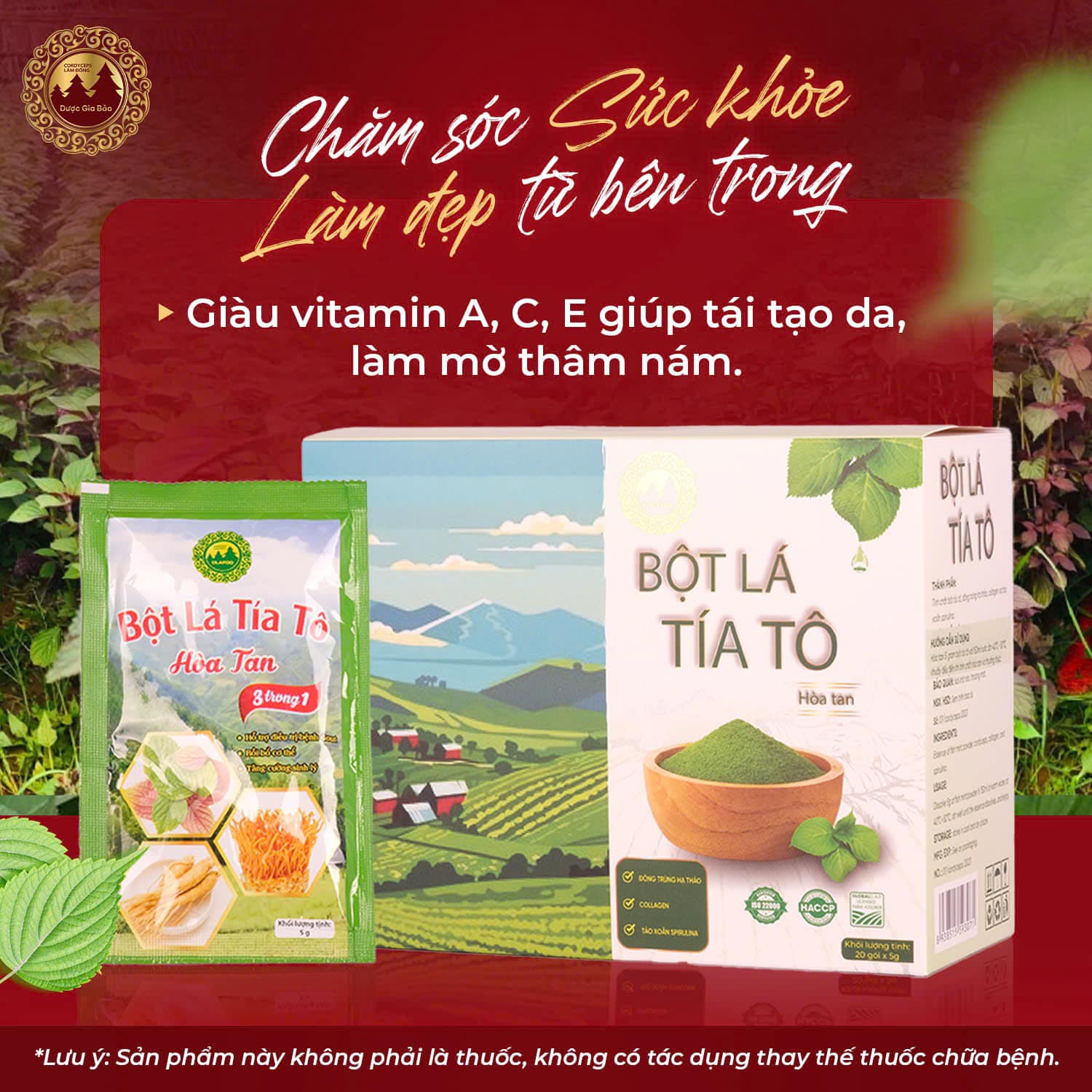 bot la tia to hoa tan Duoc Gia Bao