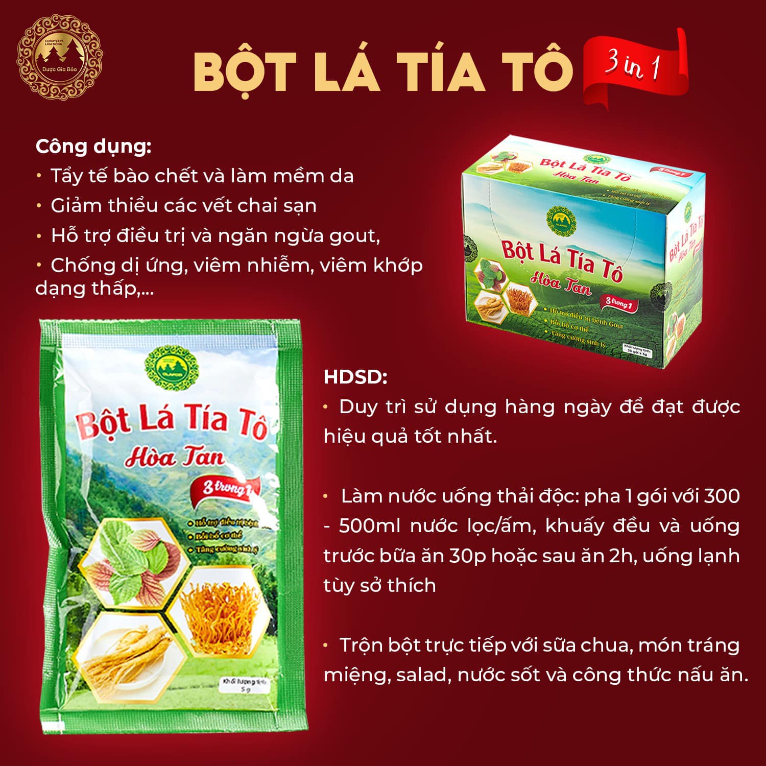bot la tia to hoa tan Duoc Gia Bao