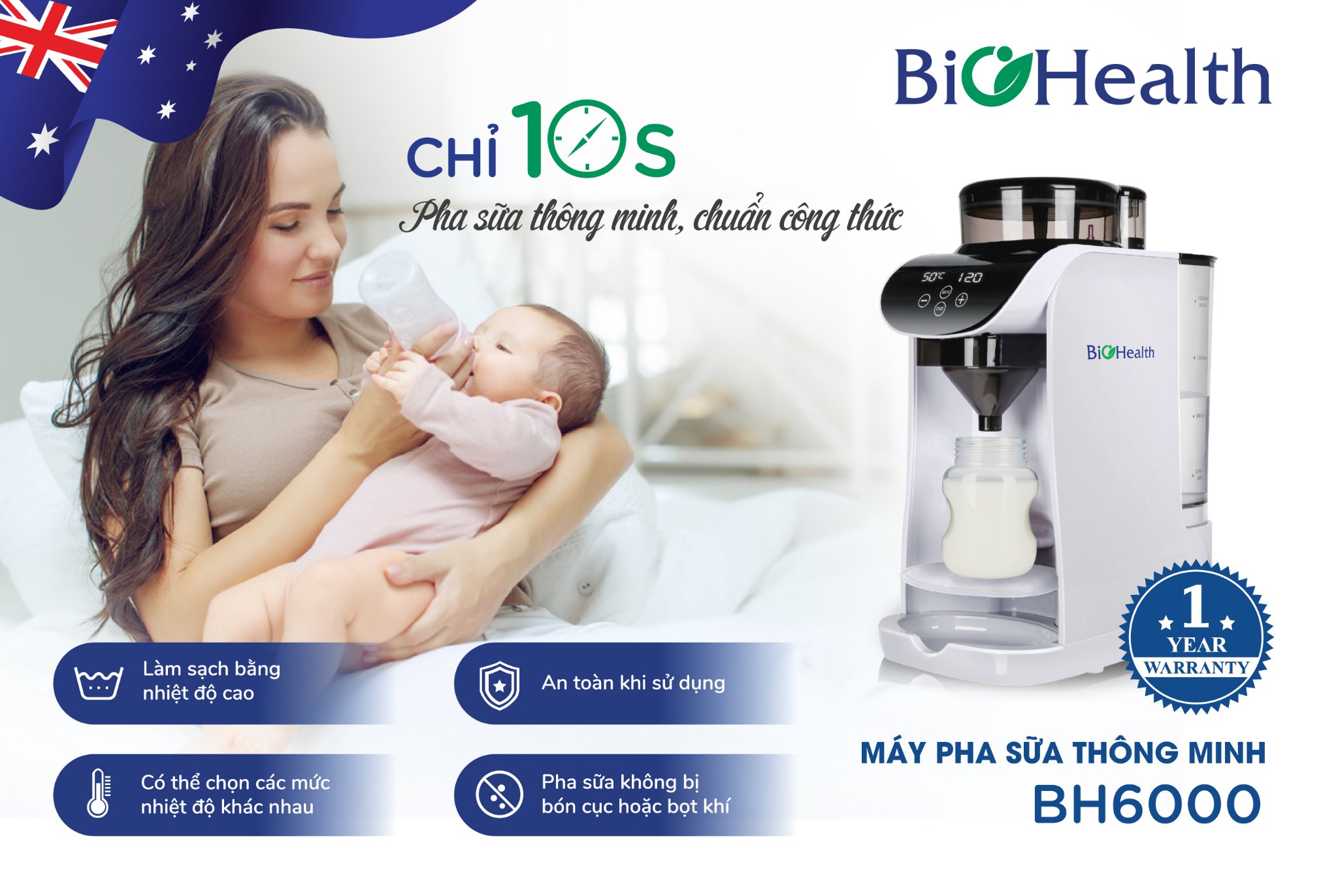 Máy pha sữa BioHealth BH6000