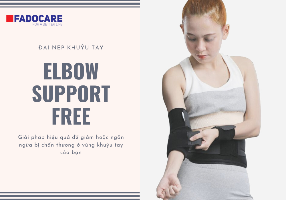 Đai nẹp khuỷu tay Bonbone Elbow Support Free