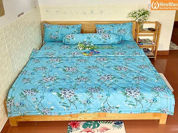 Chăn ga gối nệm Thắng Lợi sản xuất từ 100% cotton