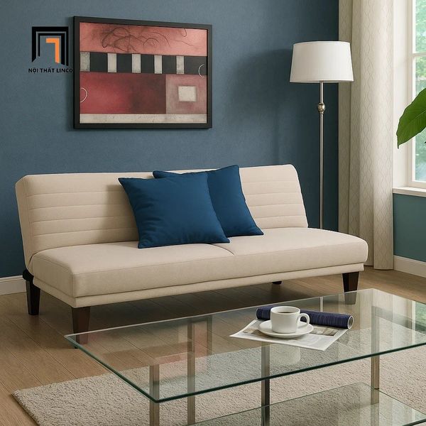 sofa giường nằm gấp gọn vải nhung
