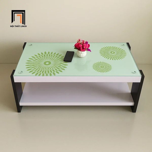 bàn sofa kính cường lực xinh xắn, bàn trà phòng khách 1m x 50 giá rẻ