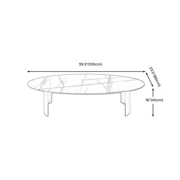 bàn trà mặt đá đen oval 1m x 60, bàn sofa phòng khách hiện đại cho gia đình