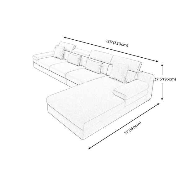 ghế sofa góc, sofa góc chữ l 3m2 x 1m8, bộ ghế sofa phòng khách gia đình diện tích lớn, sofa góc nỉ