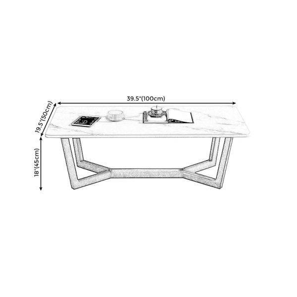 bàn sofa mặt đá chữ nhật trắng 1m x 50, bàn trà gia đình cao cấp