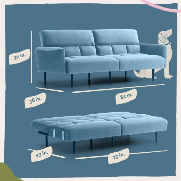 sofa giường bật nằm, ghế bed thông minh dài 2m vải nhung nỉ xanh lá, sofa giường phòng khách nhỏ