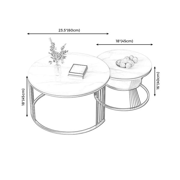 cặp bàn sofa đôi mặt đá trắng khung chân sắt vàng, cặp 2 bàn sofa cho văn phòng