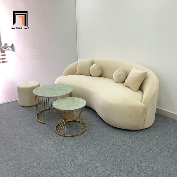 cặp bàn trà mặt kính tròn giá rẻ, cặp bàn sofa văn phòng tiếp khách