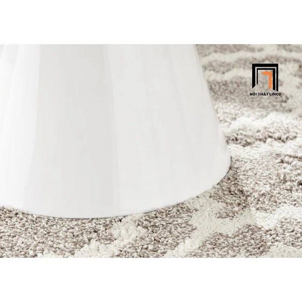 bàn sofa mặt đá xinh xắn, bàn sofa mặt đá 60cm khung chân xòe