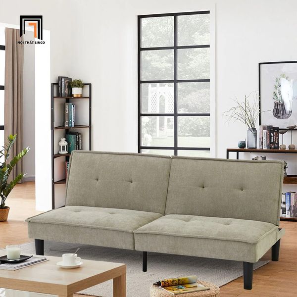 ghế sofa giường nằm giá rẻ, sofa bed thông minh vải nỉ dài 1m8, ghế sofa giường nhỏ gọn