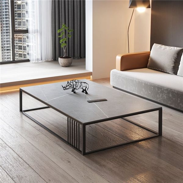 bàn sofa giá rẻ mặt đá xám chữ nhật 1m2 x 60, bàn sofa phòng khách hiện đại