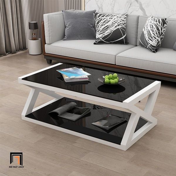 bàn sofa khung chân chữ X, bàn sofa phòng khách gia đình 1m x 50 giá rẻ