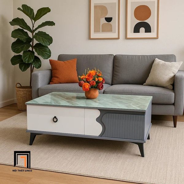 bàn trà phòng khách sang trọng 1m x 50, bàn trà chữ nhật cho gia đình