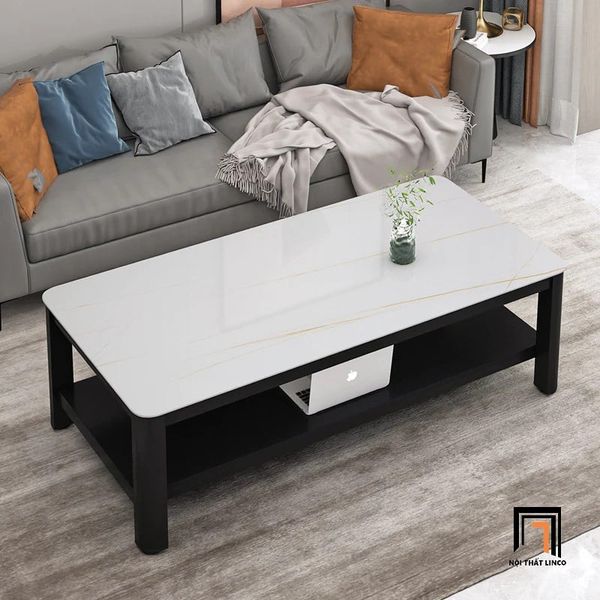 bàn trà gia đình 1m x 50 mặt đá xám, bàn sofa phòng khách xinh xắn