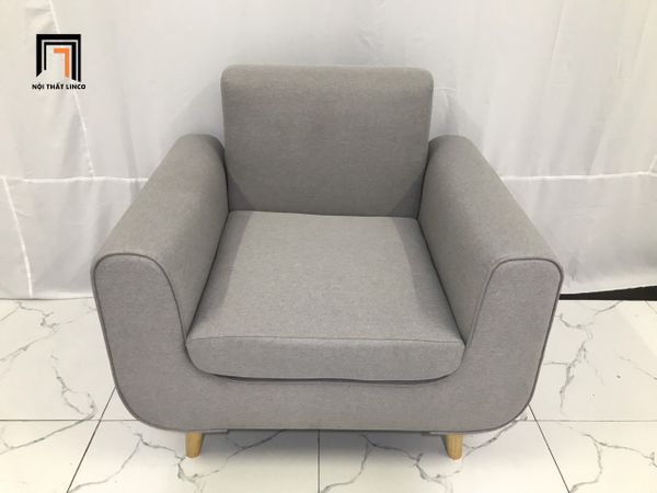 sofa đơn giá rẻ, sofa đơn phòng khách màu xám ghi trắng