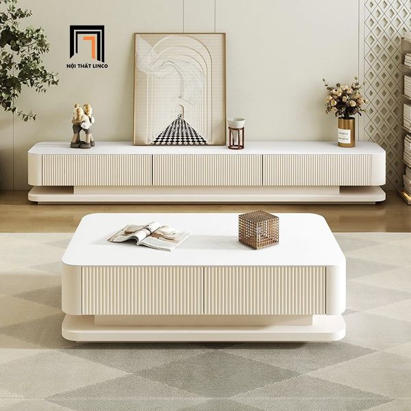 bàn sofa mặt đá sang trọng 1m x 60, bàn sofa gia đình sơn trắng