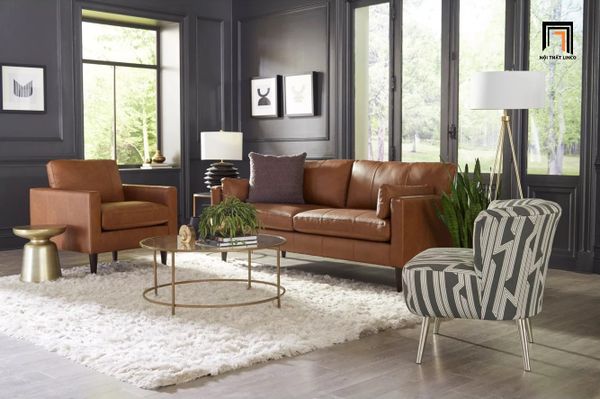 bộ ghế sofa phòng khách sang trọng, bộ ghế sofa cho văn phòng làm việc da công nghiệp