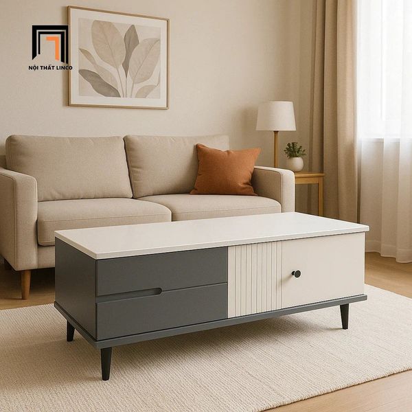 bàn sofa phòng khách mặt đá trắng 1m x 50, bàn sofa chữ nhật giá rẻ