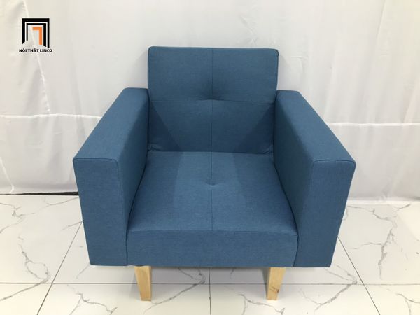 ghế sofa đơn màu xanh dương giá rẻ, sofa đơn 1 người ngồi thư giãn xinh xắn