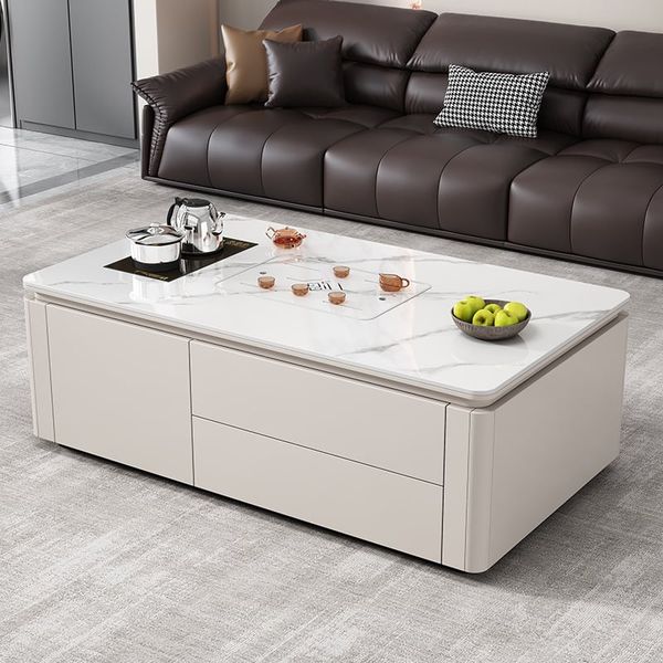 bàn sofa phòng khách hiện đại, bàn sofa chữ nhật 1m x 50 mặt đá