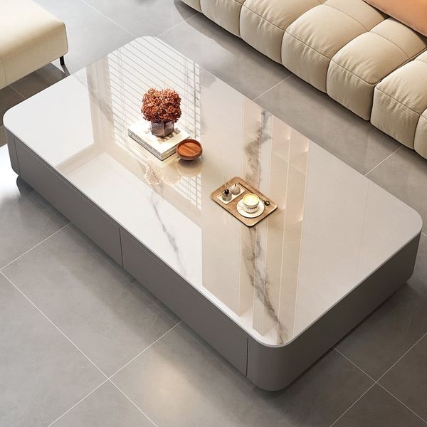 bàn sofa mặt đá chữ nhật 1m1 x 55, bàn sofa cho phòng chờ sang trọng