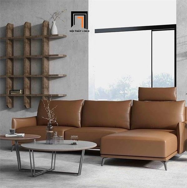 sofa góc, bộ ghế sofa góc L da công nghiệp, sofa góc 2m3 x 1m6 giá rẻ cho chung cư