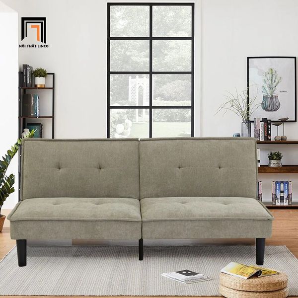 ghế sofa giường nằm giá rẻ, sofa bed thông minh vải nỉ dài 1m8, ghế sofa giường nhỏ gọn