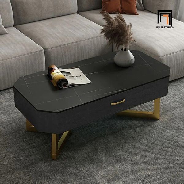 bàn trà phòng khách sang trọng 1m x 50, bàn sofa mặt đá cao cấp