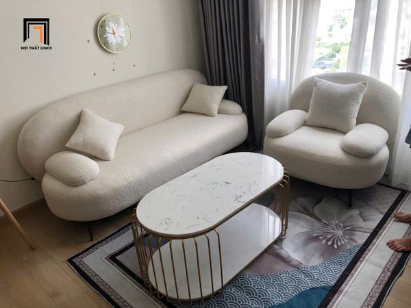 bàn sofa phòng khách mặt đá 1m x 50 2 tầng, bàn trà oval giá rẻ