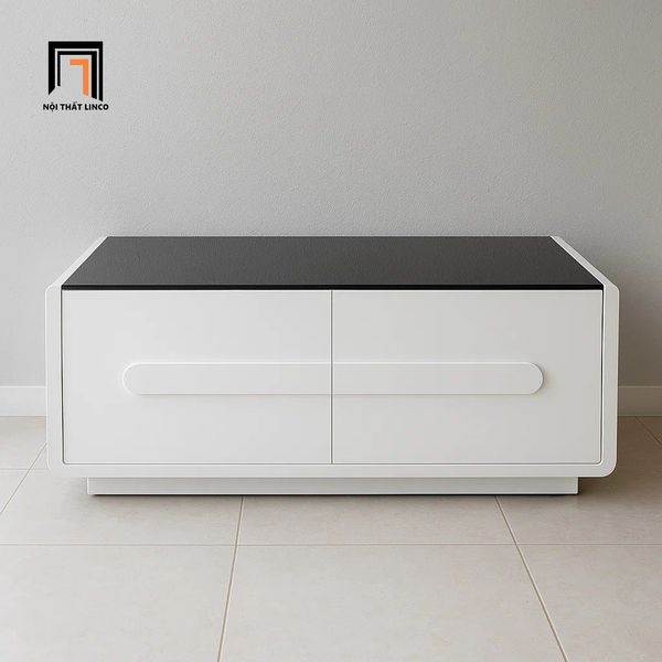 bàn sofa hình hộp chữ nhật sơn trắng 1m x 50 giá rẻ, bàn sofa hộc kéo xinh xắn