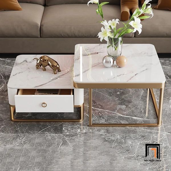 cặp bàn sofa vuông xinh xắn, cặp bàn sofa vuông kiểu dáng hiện đại cho phòng khách