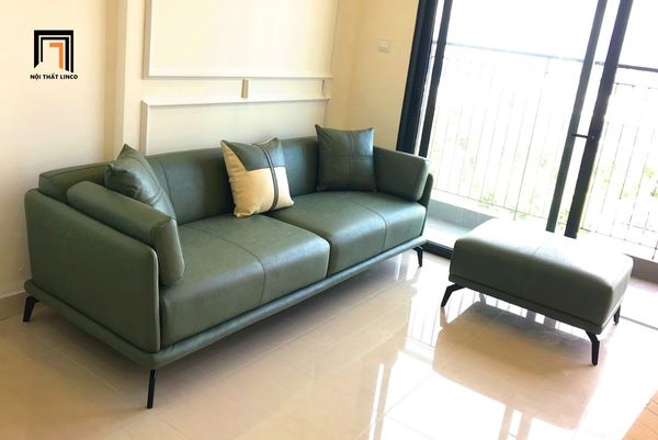 sofa, ghế sofa, sofa băng, sofa văng, sofa da 2m2, ghế sofa băng màu đen cao cấp, sofa băng hiện đại