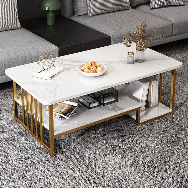 bàn sofa mặt đá xám cho nhà nhỏ, bàn sofa chữ nhật khung chân sắt 1m x 50