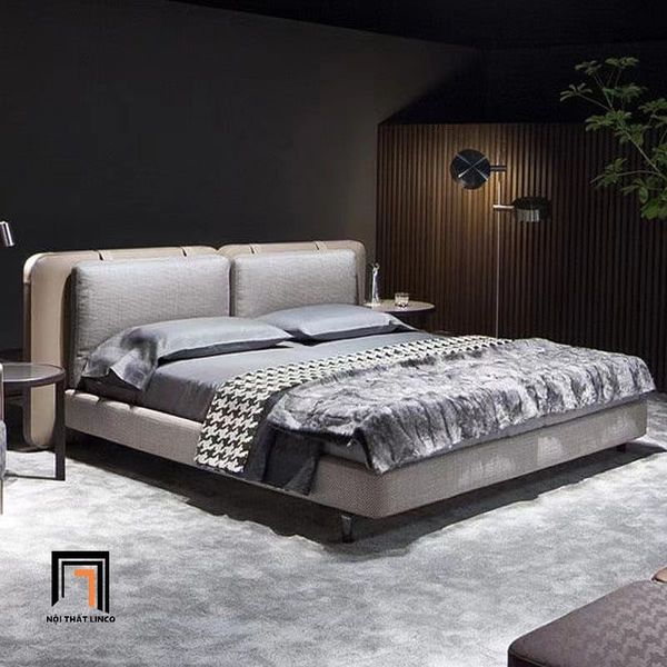 giường ngủ, giường, giường ngủ gia đình trẻ trung, giường ngủ bọc nệm 1m6 x 2m